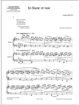 En Blanc et Noir. 2 Pianos - DEBUSSY - Partition - Piano